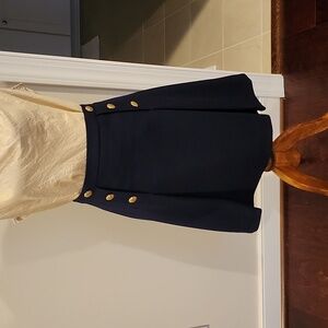 J. Crew Navy Blue wool Pencil Skirt